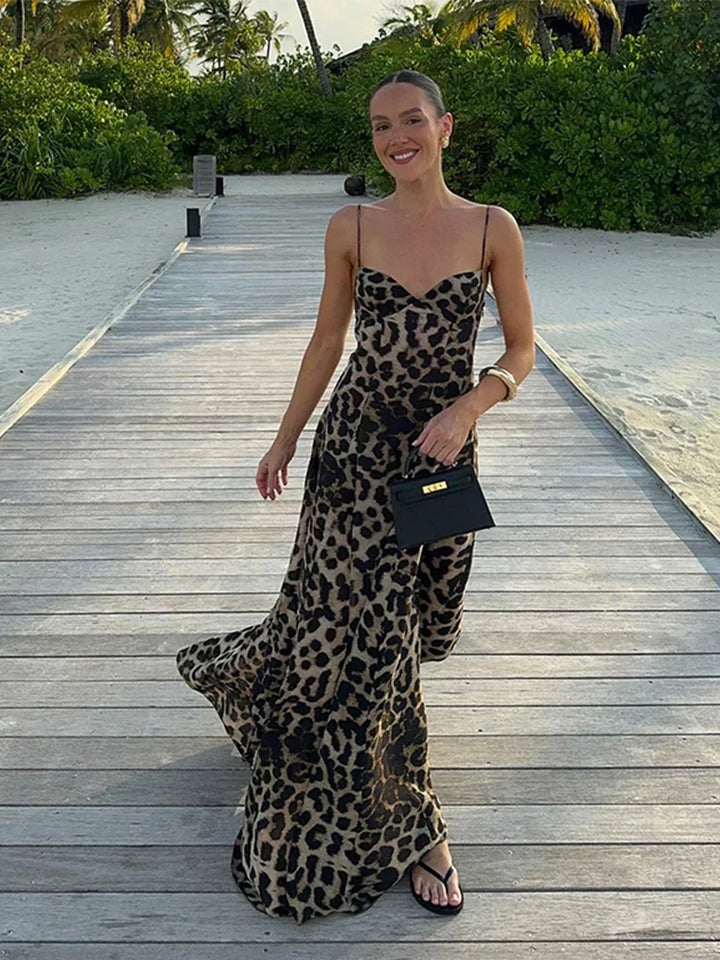 Antonella - Leopard Maxi Kleid