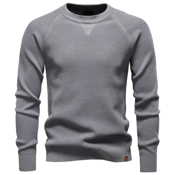 Herren Strickpullover mit Rundhalsausschnitt und Raglanärmeln | Valcor Zürich