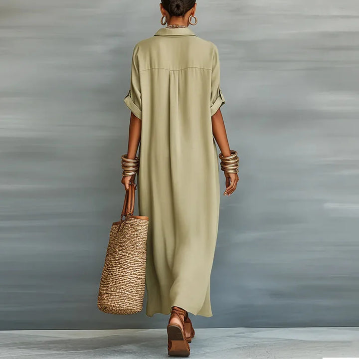 Anastasa™ | Langes Hemdblusenkleid