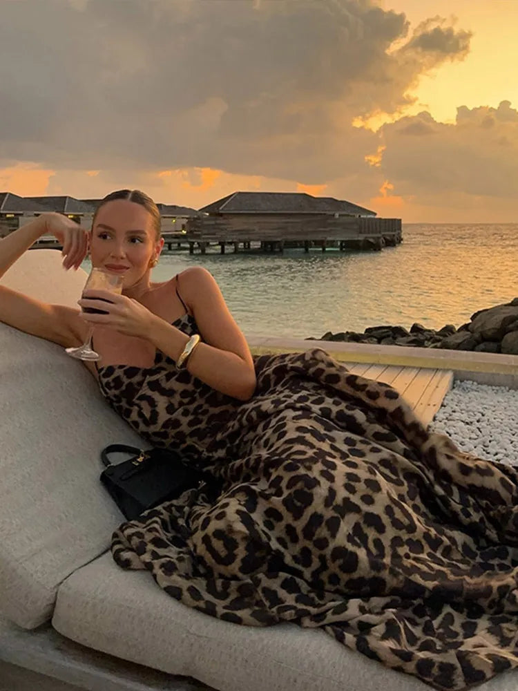 Antonella - Leopard Maxi Kleid