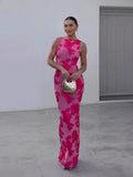 Alora - Elegantes Blumen-Maxikleid