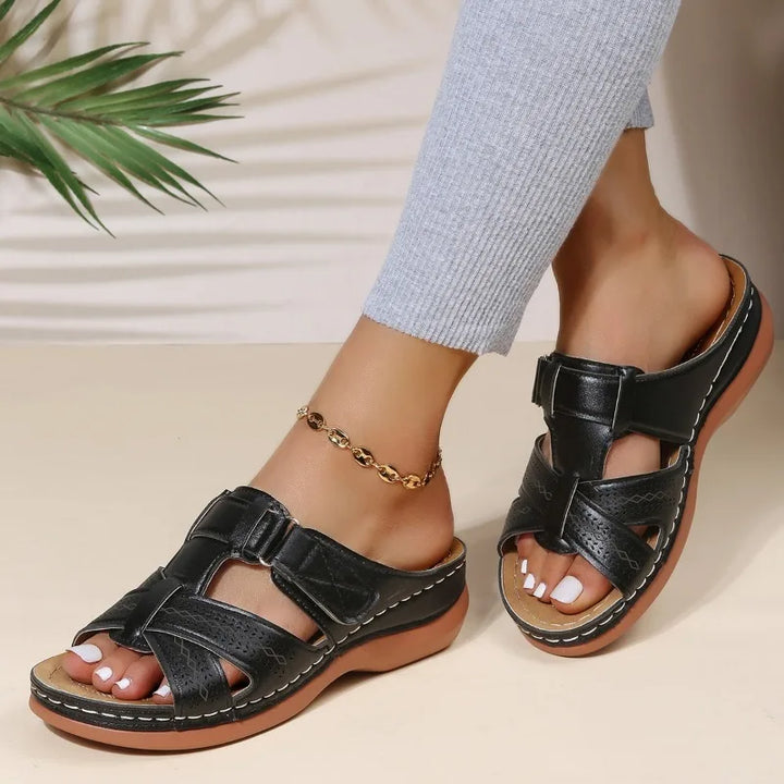 Gaia™ | Damen Vintage Orthopädische Wedge Sandalen