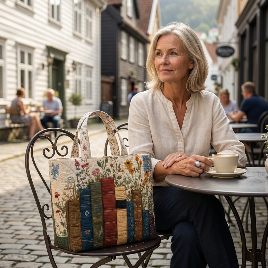 Handgefertigte Tasche mit Blumen