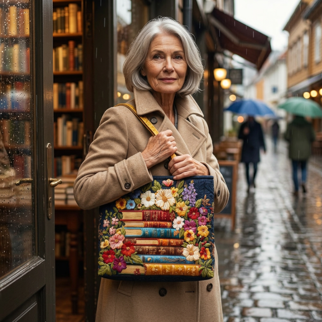 Handgefertigte Tasche mit Blumenmuster
