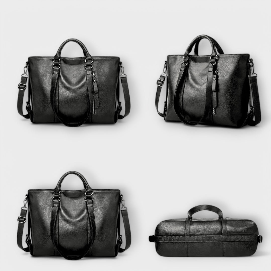 Zephyra - Große Lederhandtasche