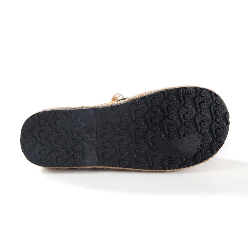 Zara | Boho Gewebte Schnür-Ankle-Schuhe