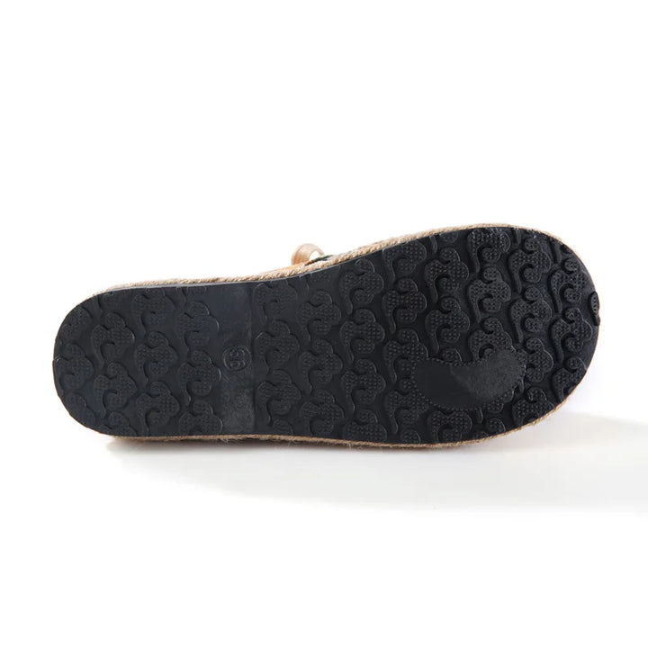 Zara | Boho Gewebte Schnür-Ankle-Schuhe