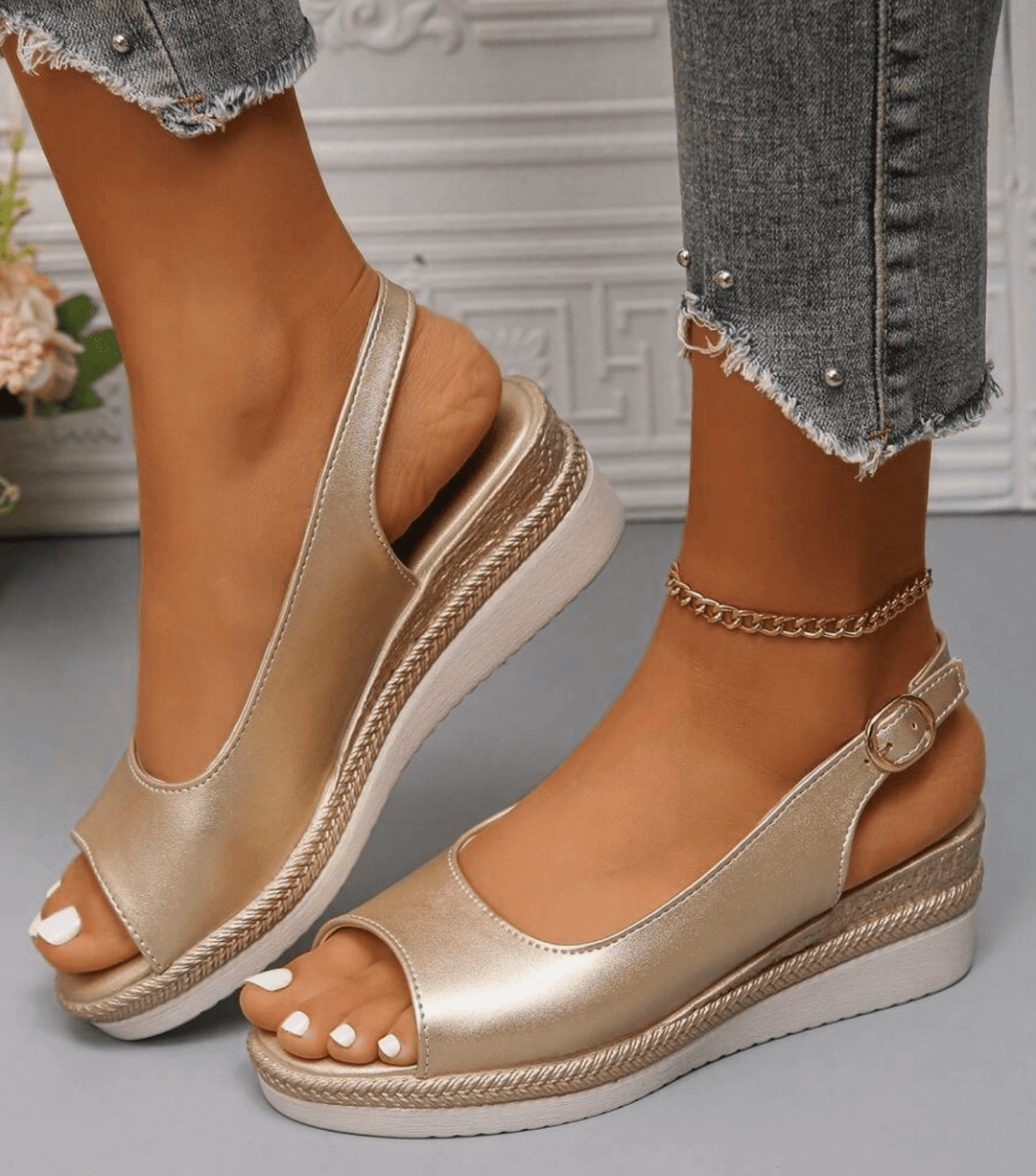 Chelsea | Orthopädische Slingback Espadrille Sandalen