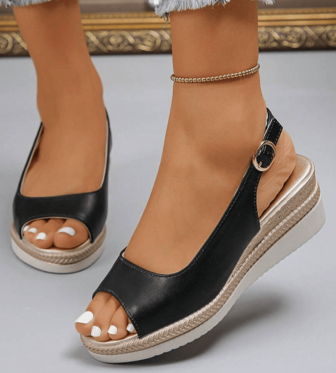 Chelsea | Orthopädische Slingback Espadrille Sandalen