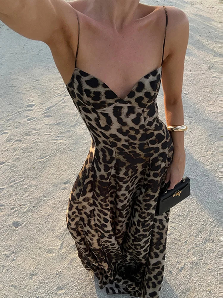 Antonella - Leopard Maxi Kleid