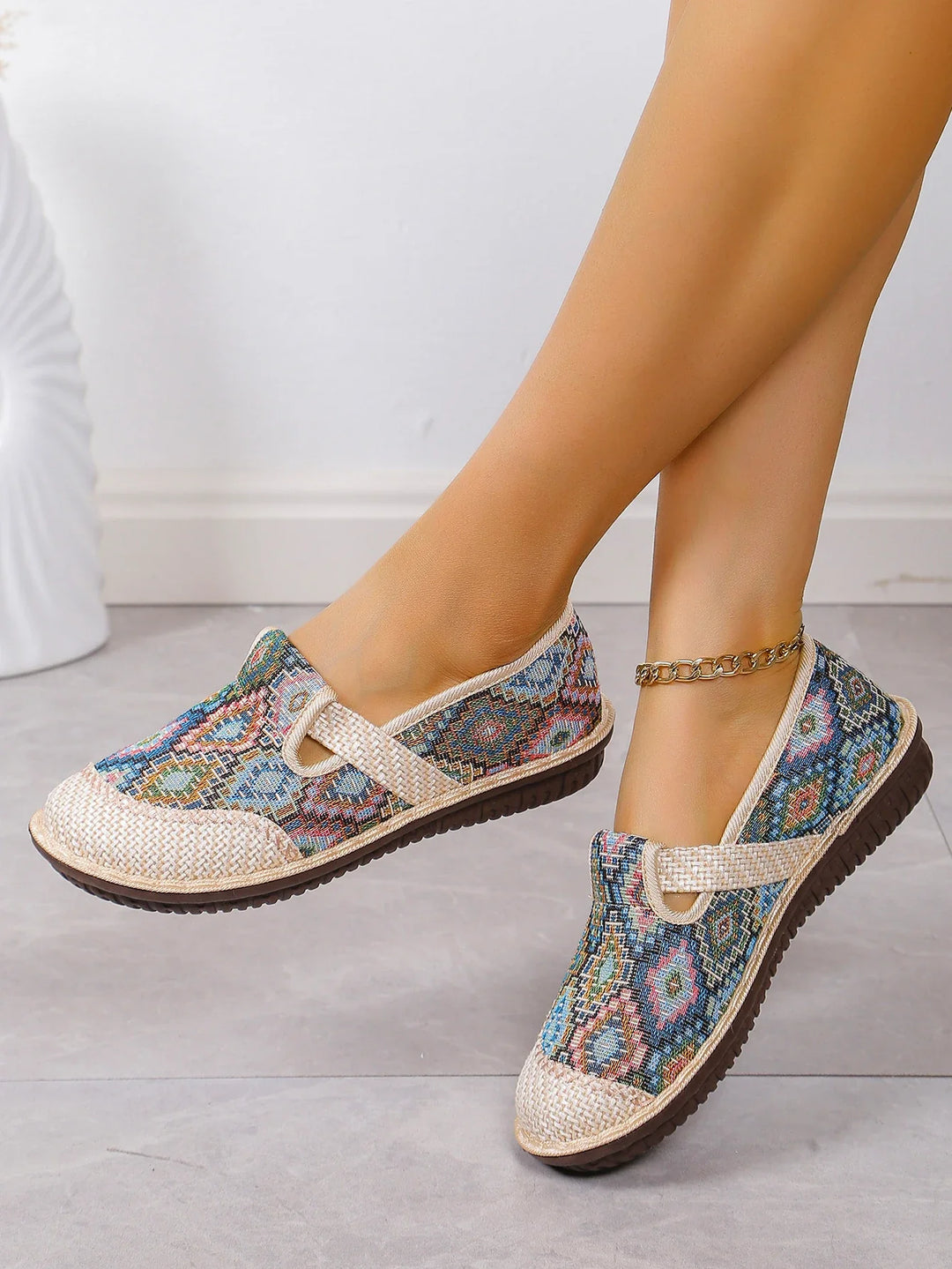 Lorna | Leichte Boho-Walking-Sneaker