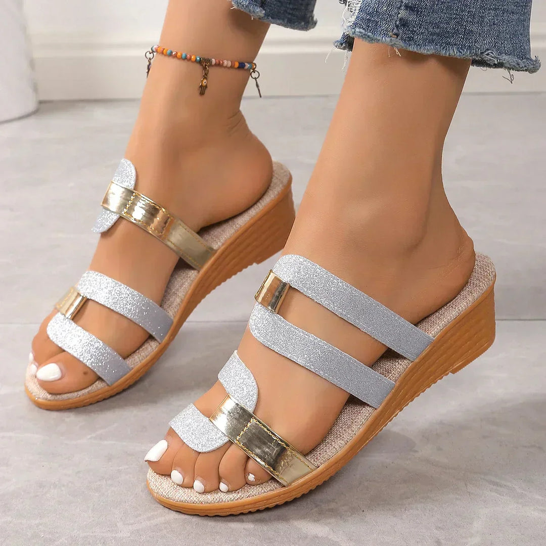 Lerrie | Geflochtene Riemensandalen