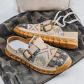 Hannah | Boho-Muster Slip-On Mules Schuhe