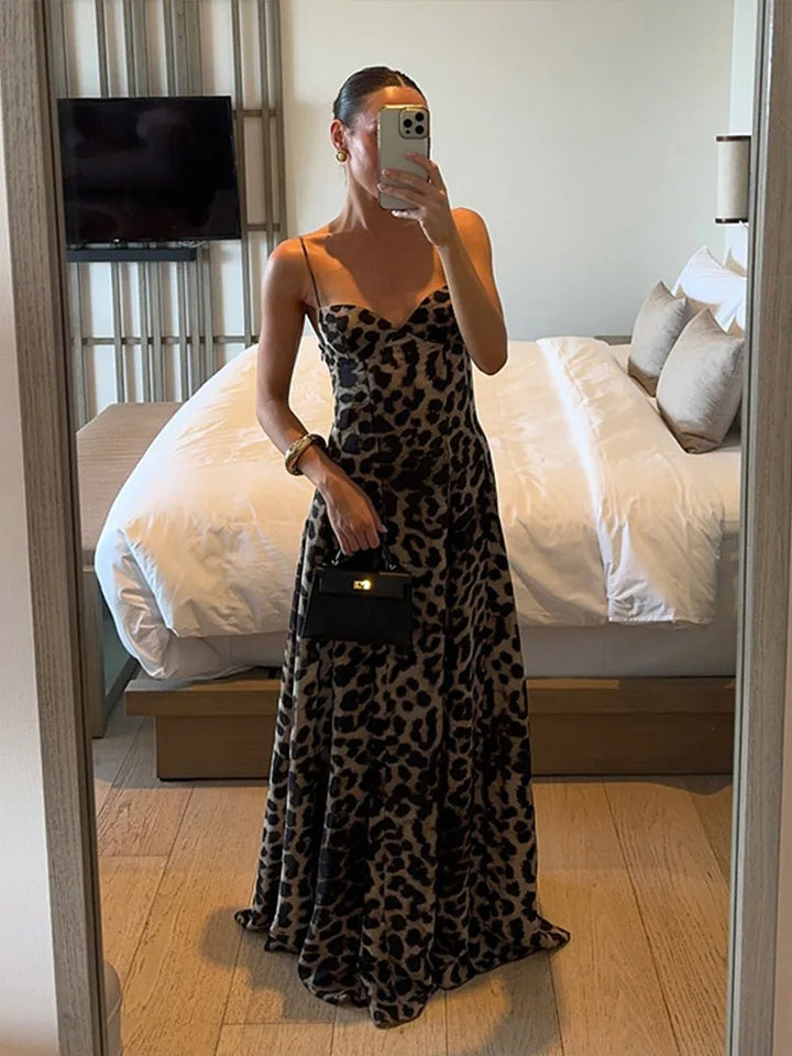 Antonella - Leopard Maxi Kleid