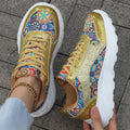 Eloise | Glitzer Plattform Freizeit Sneaker