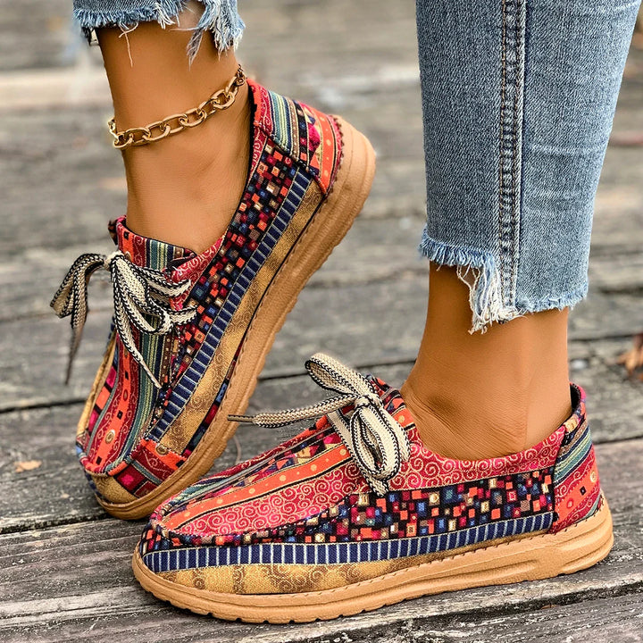 Olivia | Orthopädische Gemusterte Sneakers