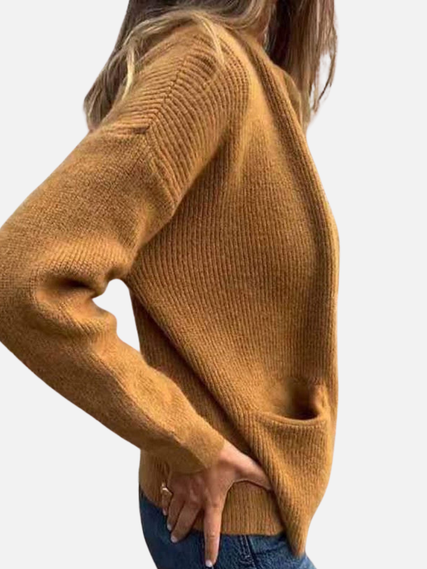 Karen | Strickjacke mit Reissverschluss und Taschen