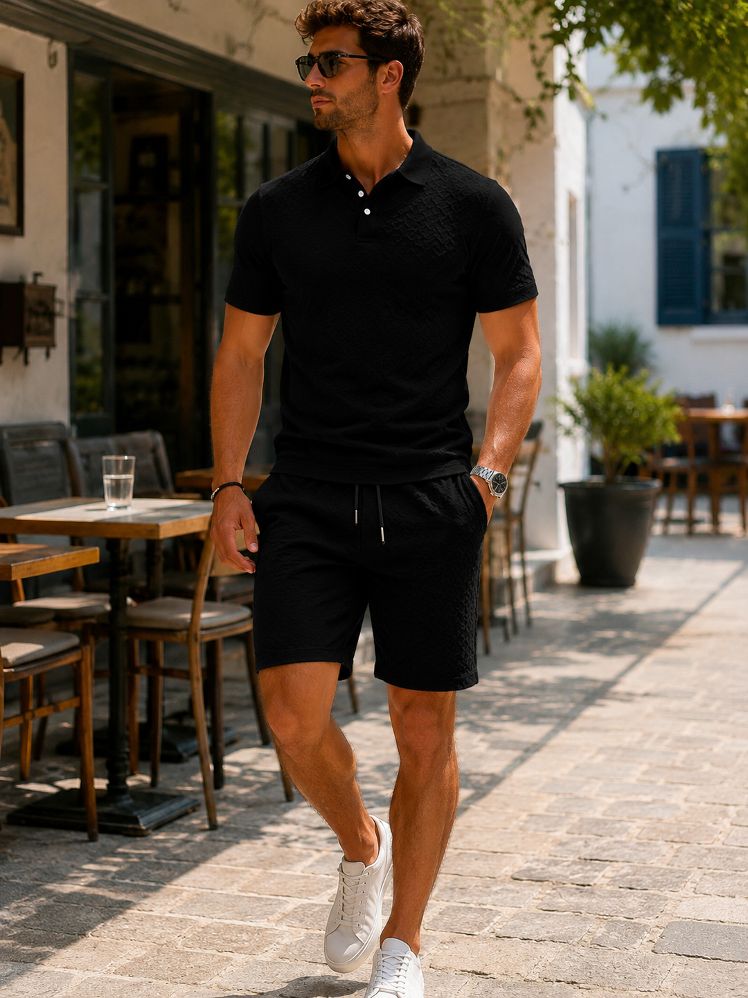 Mason | Elegantes Polo- und Shorts-Set