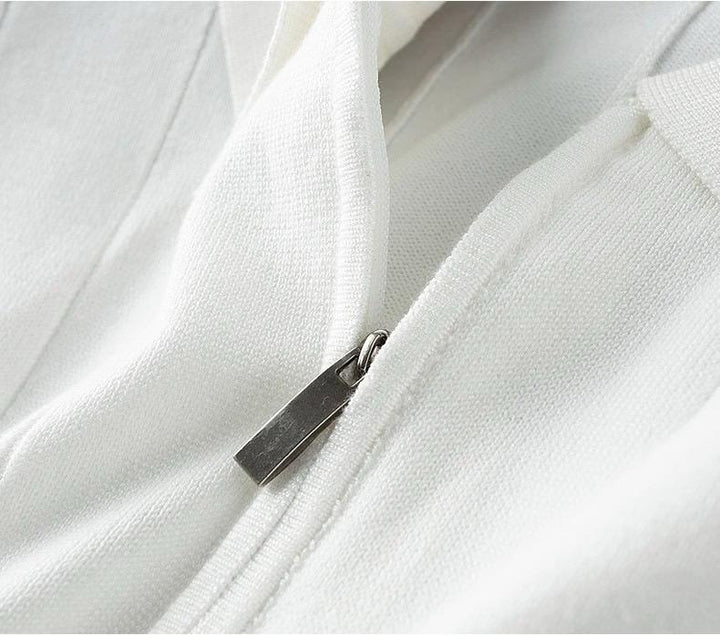 Clark | Strick Zip Polo-Shirt