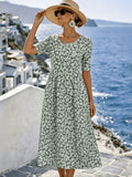 Sienna™ | Elegantes Blumen-Midi-Kleid