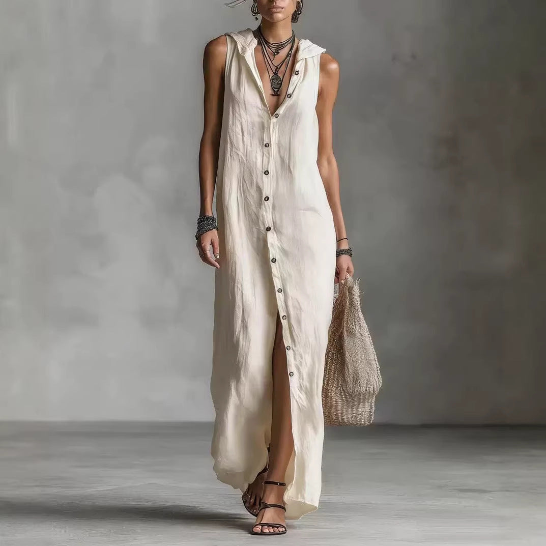 Kamila | Müheloses ärmelloses Maxikleid