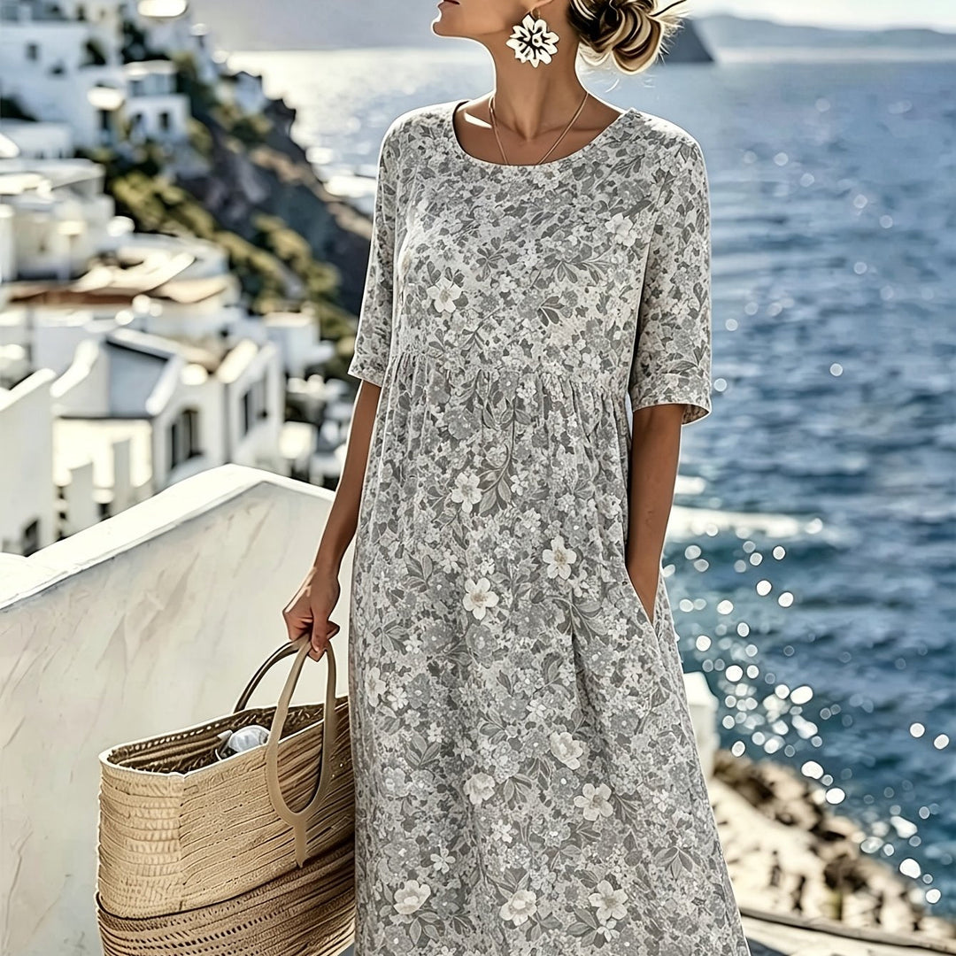 Lily™ - Elegantes Floral Midi-Kleid für den Sommer