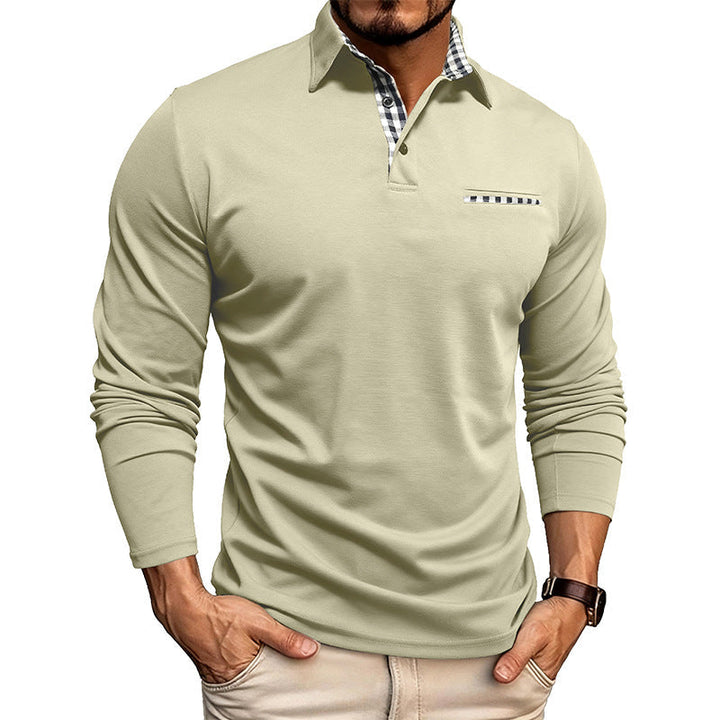 William Premium Langarm-Polo