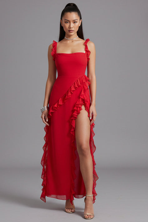 Andrea - Wunderschönes Bequemes Midi-Kleid