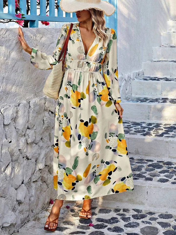 Elise - Florales Charme Maxikleid