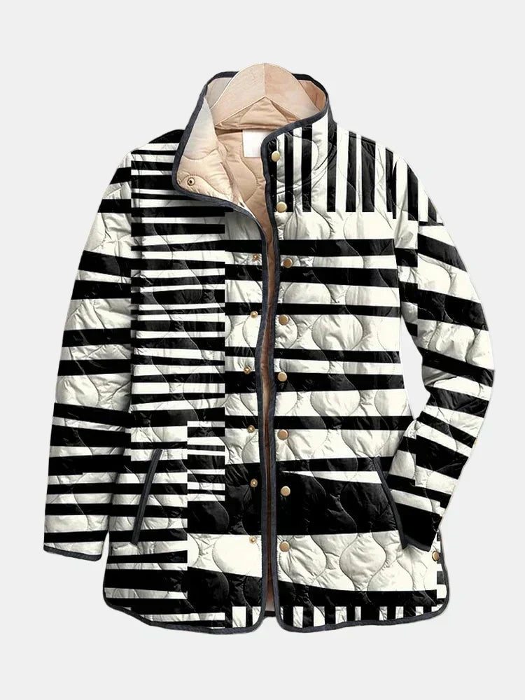Valcor | Steppjacke mit grafischen Streifen Véronique