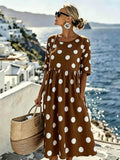 Penelope™ | Klassisches Polka Dot Midi-Kleid