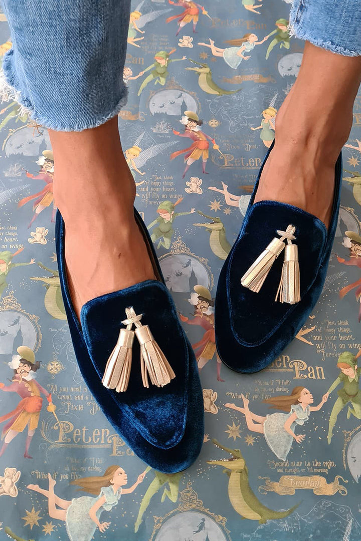 Mai™ - Retro Slipper mit Fransen