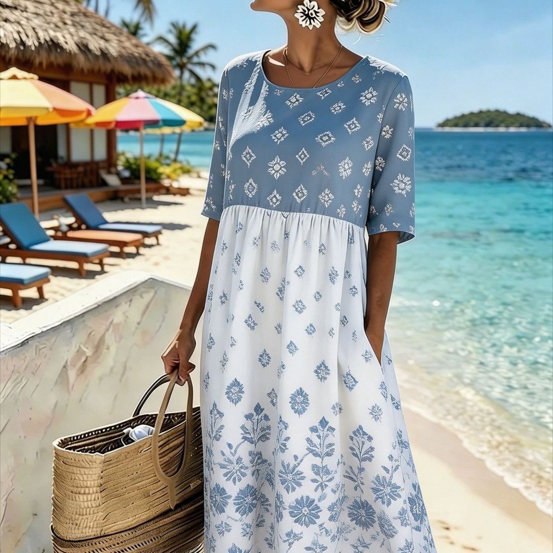 Skye™ | Coastal Breeze Midi Kleid