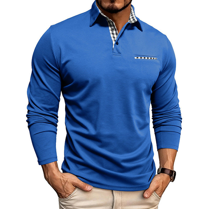 William Premium Langarm-Polo