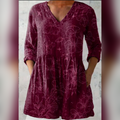 Florence | Longue blouse à col en V