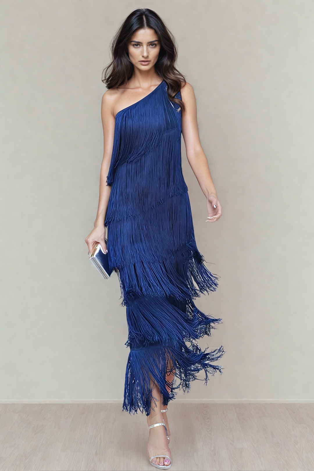Lauren - Maxikleid mit Fransen