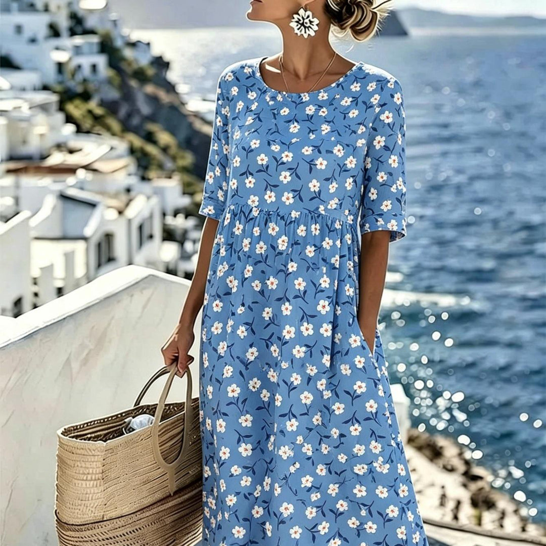 Lily™ - Elegantes Floral Midi-Kleid für den Sommer