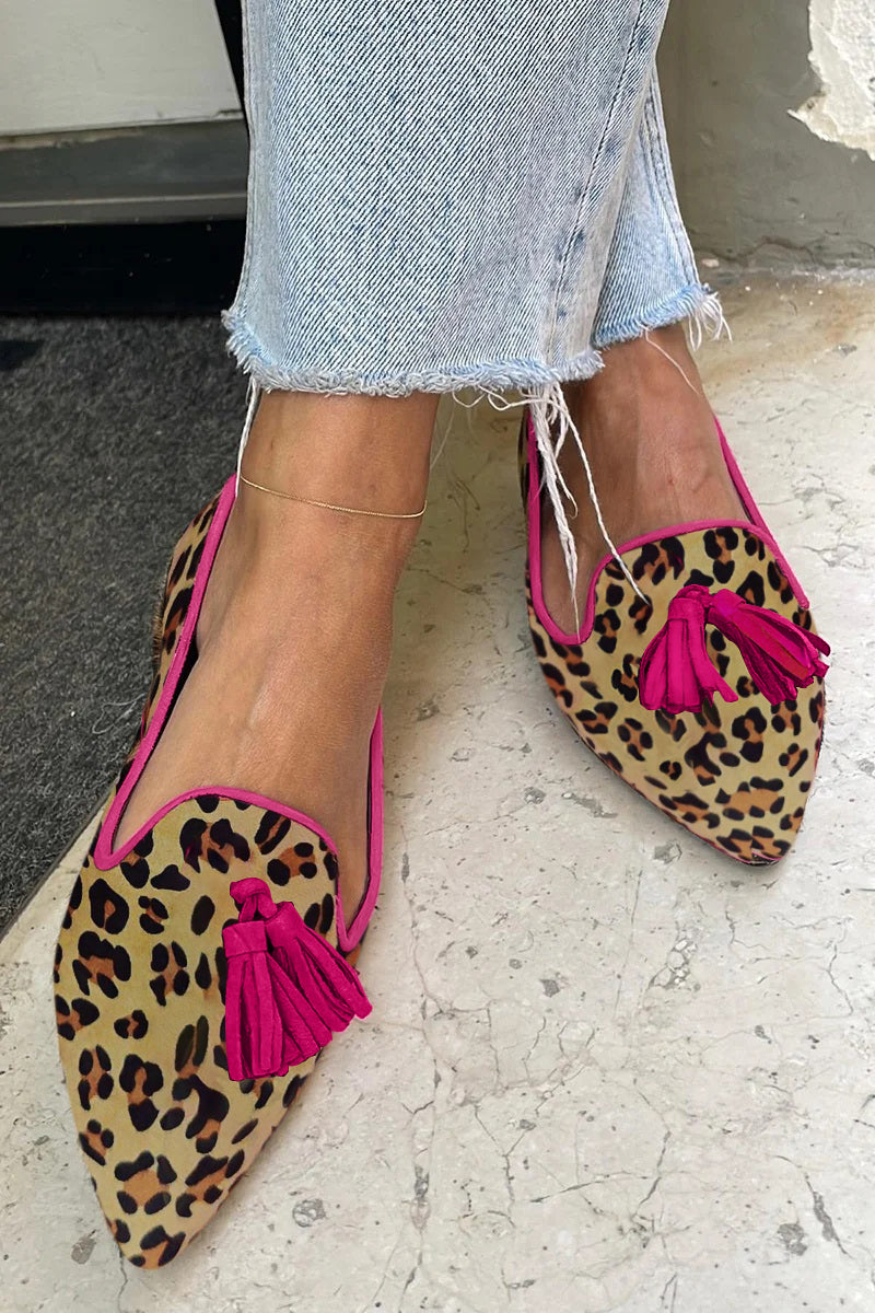 Asma™ - Flache Schuhe im Leopardenmuster