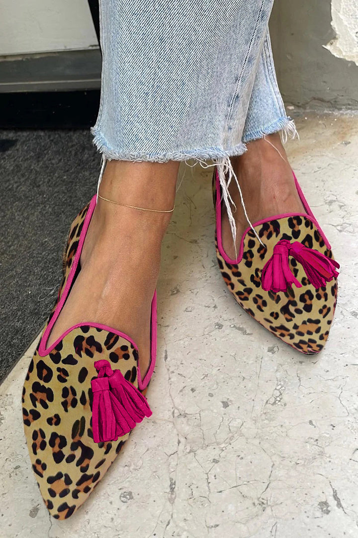 Asma™ - Flache Schuhe im Leopardenmuster