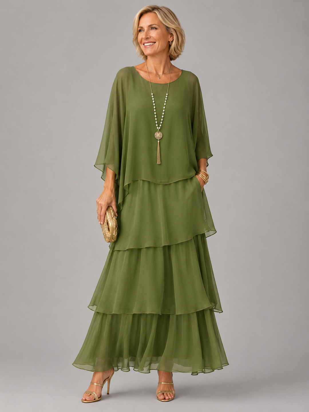 Odile | Elegantes und fliessendes Maxikleid
