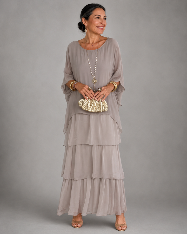 Odile | Elegantes und fliessendes Maxikleid