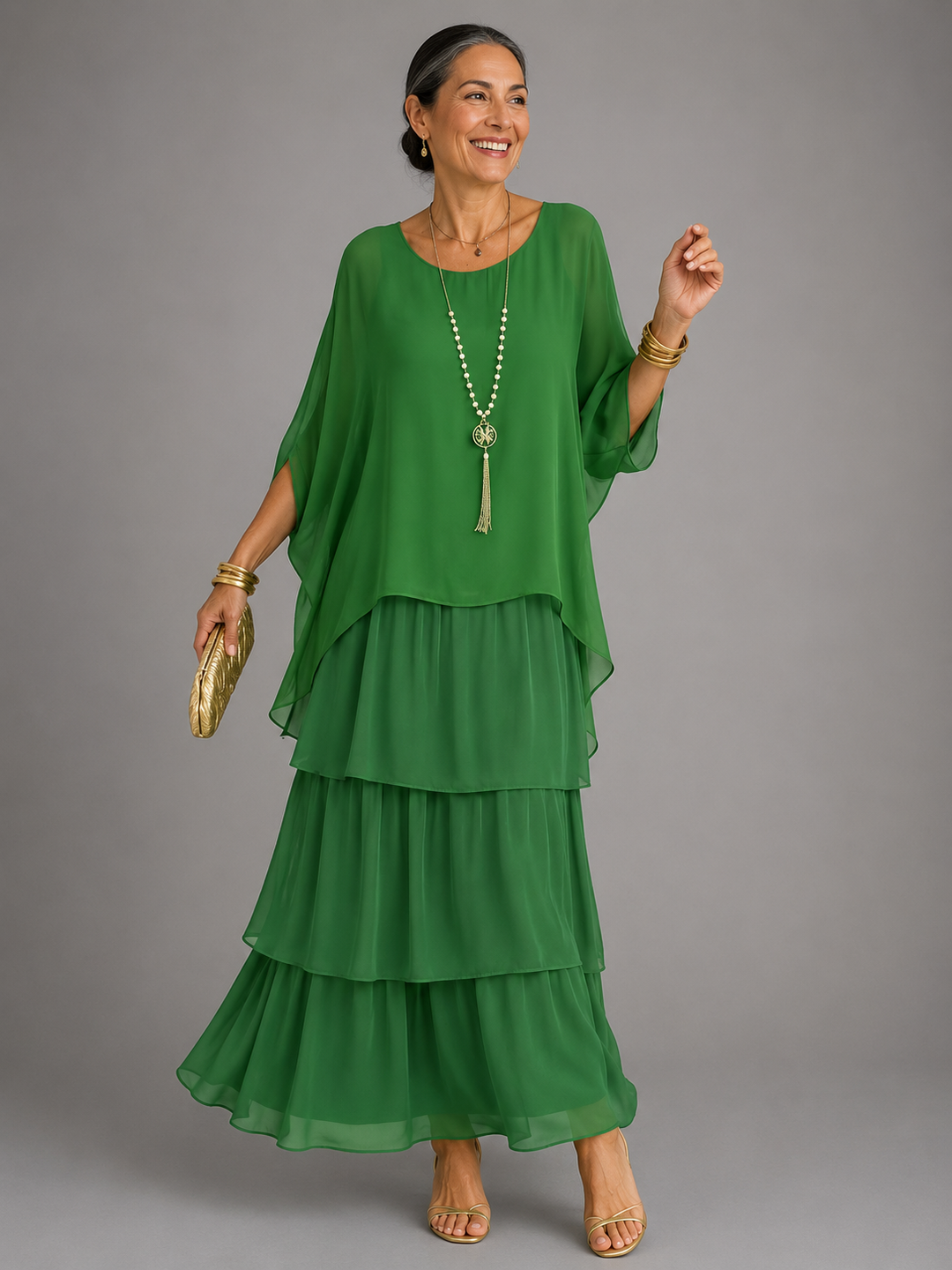 Odile | Elegantes und fliessendes Maxikleid