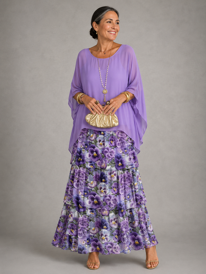 Odile | Elegantes und fliessendes Maxikleid