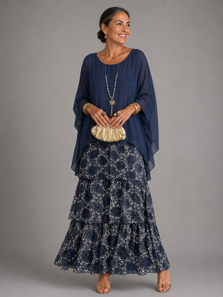 Odile | Elegantes und fliessendes Maxikleid