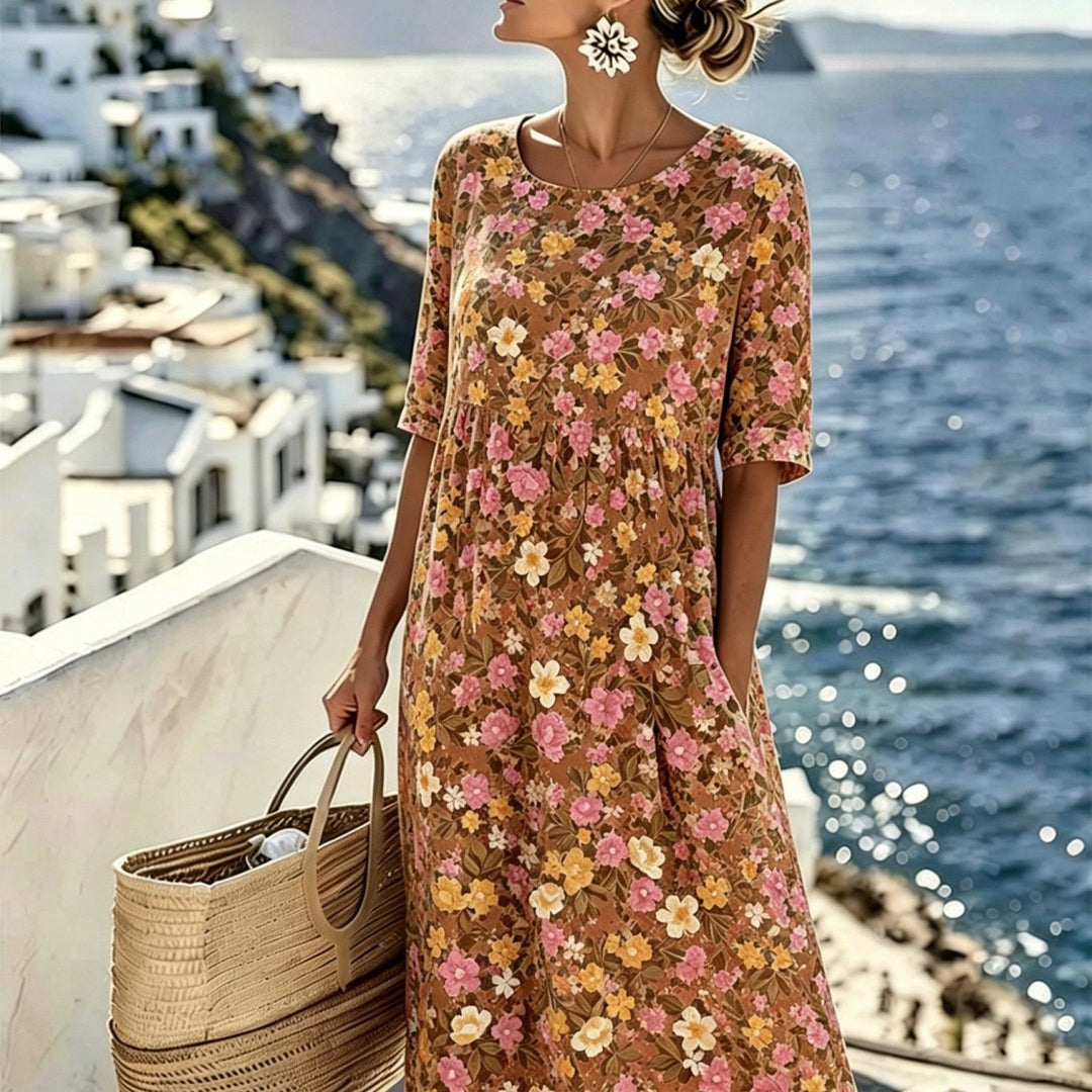 Savannah™ | Wildblumenwiese Midi-Kleid