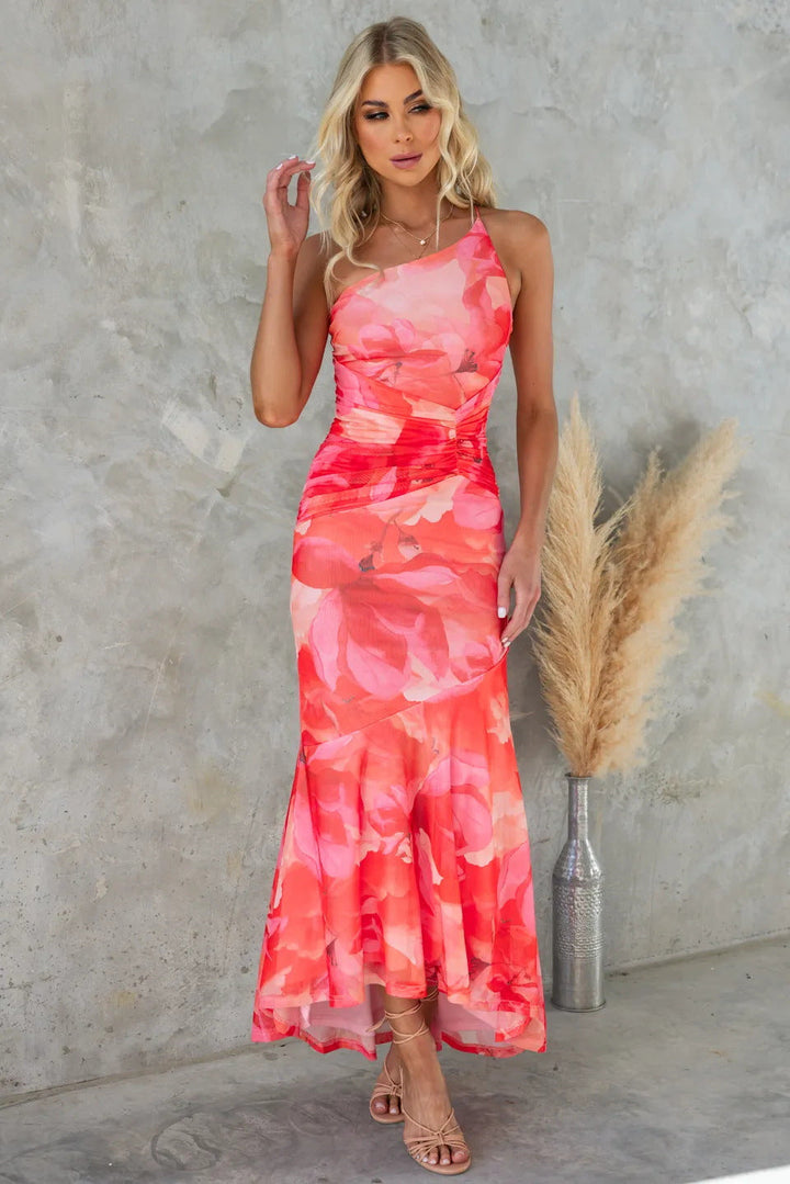 Xanthe - Faltendes Sommer-Maxikleid