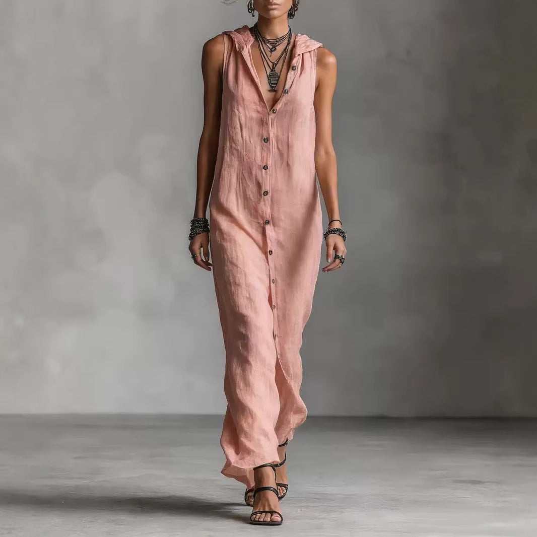 Kamila | Müheloses ärmelloses Maxikleid