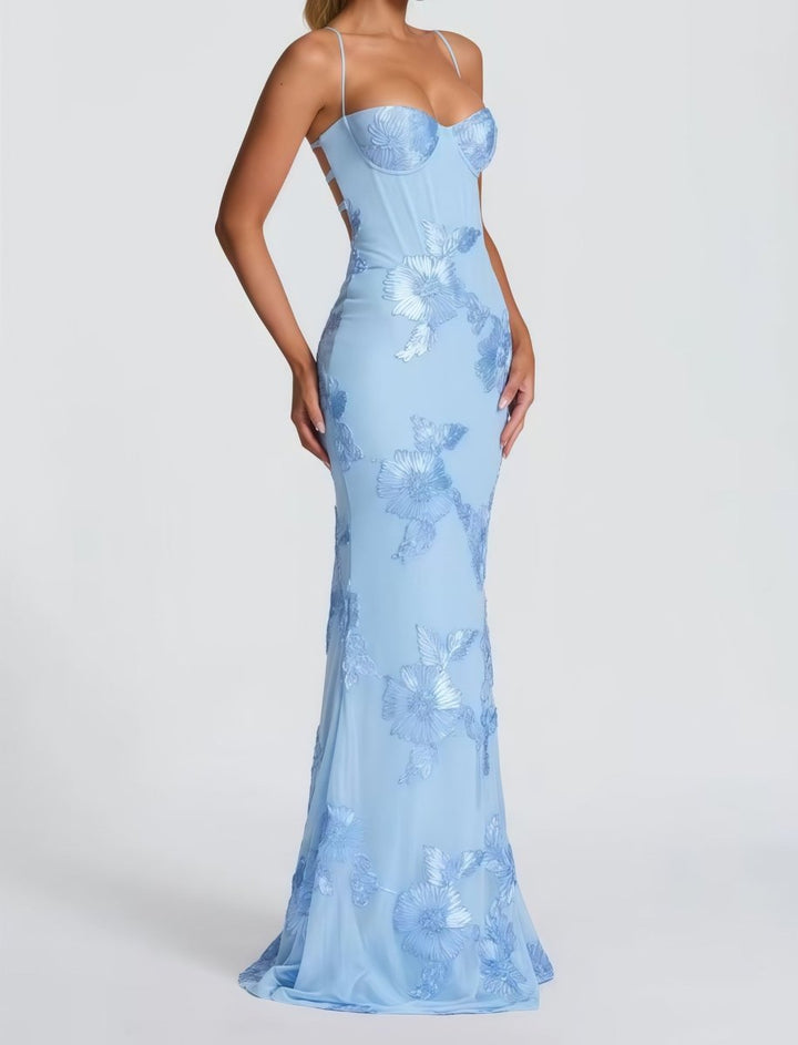 Bodycon Maxikleid mit Spitze