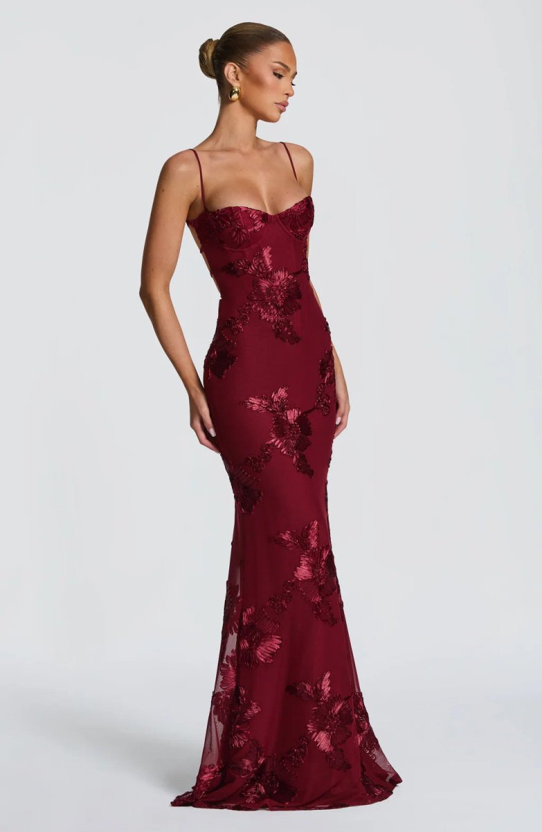 Bodycon Maxikleid mit Spitze