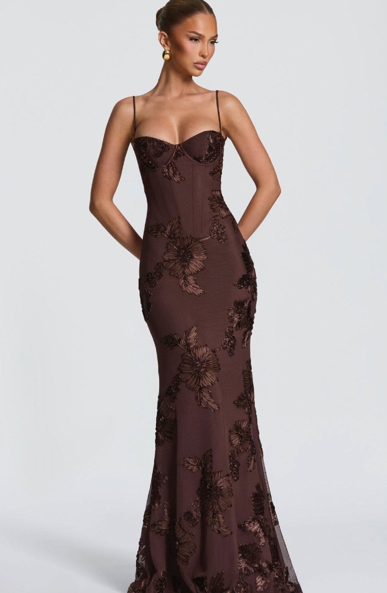 Bodycon Maxikleid mit Spitze
